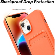 iPhone 14 Case with Card Holder, Slim Fit Durable Protective Card Slot Phone Case for Apple iPhone 1