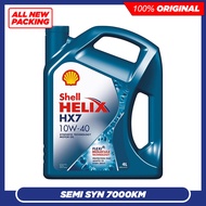 (100% Original) Shell Helix HX7 10W40 SN/CF Semi Synthetic Engine Oil (4L) 10W-40