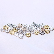 Aksesori barang kemas DIY manik salji 4mm, pemegang manik, bahan manik-manik, spacer 10,000 keping/p