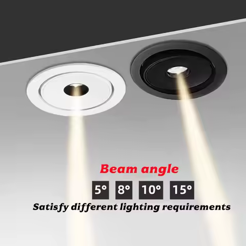 Ultra-thin LED Pendant Lights with Small Angles of 5°, 8°, 10°, 15° for Tea Room Atmosphere, Dining 