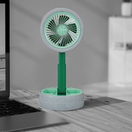 Table Lamp With Fan USB Smart Remote Control Light Mini Folding Retractable Fan Light Home Night Light Fan