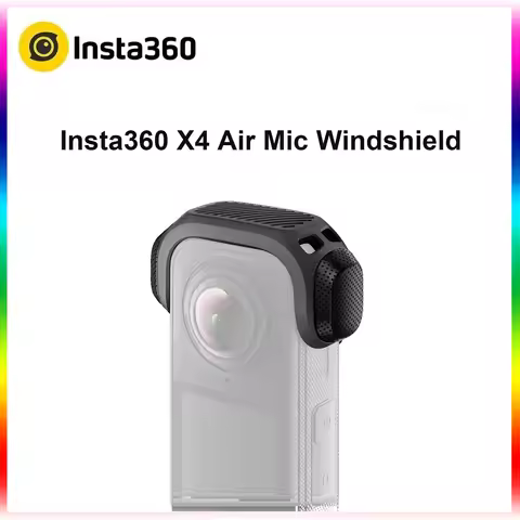 Insta360X4 Air Mic Windshield Acoustic Foam Snap Holder Wind Noise Reduction Mount For Insta 360 X4 