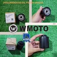 [100% ORI] WMOTO ES250 & XDV250 XDV ES250 OIL FILTER PENAPIS MINYAK 260106590000 100% ORIGINAL WMOTO