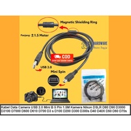 D300 D3000 D7000 D7000 D600 D610 D700 D3 s D100 D200 D300 D40X50 D40X50 D40X50 Camera Data Cable USB