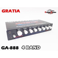 4-Band Preamplifier Gratia Model GA-888 Baht Clear Sound With Heavy Bass Great Value
