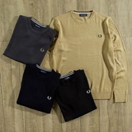 全新Fred Perry 羊毛混紡圓領針織毛衣