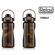 1.5 LITRE Relax Tritan BPA FREE Push Button Lid With Straw Water Bottle 1500ml