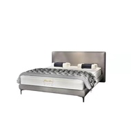 Milan Nordic Minimalist Bed Light Luxury Modern Double Bed Soft Cover Main Bed 1.8m QB2061+Sleep Elf