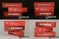 GERBONG KONTAINER K-LINE HYUNDAI ROYAL ARCTIC SKALA HO 1:87 1/87 40 KAKI : MINIATUR / MAKET