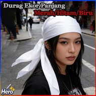 MERAH Long Tail Hip Hop Durag | Pirate Hat Breathable Quick Dry | Suitable for Waves Braids | 4 Colo