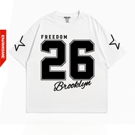 【FREE CUSTOM NAME】Korean style loose fashion Street couple t shirt for men and women round neck Baju