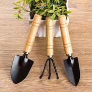 Mini garden tools, Premium mini garden tool set of 3 Wooden handle bonsai gardening set.
