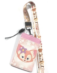 LNB P  สายคล้องคอ สายคล้องบัตร ที่ใส่บัตร ซองใส่บัตร พร้อมสายคล้องคอ ลาย LINA B น่ารัก งานดี สวยงาม 