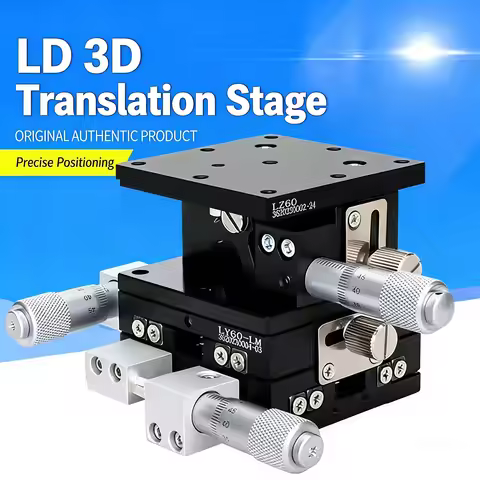 XYZ Axis Three-dimensional Translation Stage LD60/40/80/100/125LM-RM-C Optical Precision Manual Disp