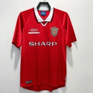 เสื้อกีฬาแขนสั้น ลายทีมชาติฟุตบอล Manchester United 1999 2000 ชุดเหย้า คุณภาพสูง