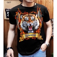 Yc collection - Men's Distro T-shirt with siliwangi tiger image