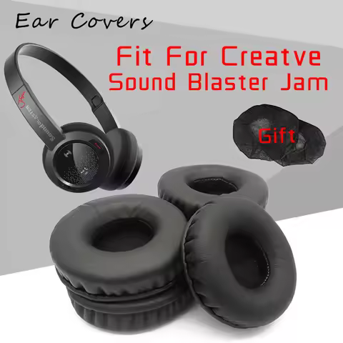 Ear Pads For Creative Sound Blaster Jam Headphone Earpads Replacement Headset Ear Pad PU Leather Spo
