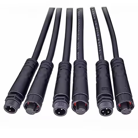 M10 Male Female Docking Connectors 2pin 3pin 4pin 5pin Aviation Power Plug 0.3/0.5/0.75 Square 2.4~6