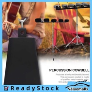 Valuemalls Cowbell Drum Cencerro Plastic Cow Bell Latin Percussion 6 Inch Metal Noise Maker with Han