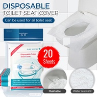 【20 Sheets】Disposable Toilet Seat Cover  / Toilet seat Cover Disposable / Flushable / Toilet Seat