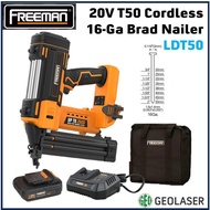 Freeman T50 20V Max Cordless Nail Gun Nailer With Battery and Charger