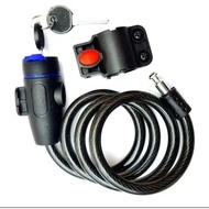 Spiral bicycle lock bicycle lock