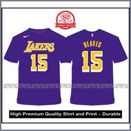 CVC Cotton LA-Lakers Austin-Reaves 15 T-Shirt Premium Quality