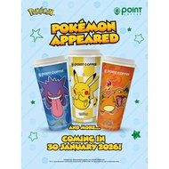 POINT COFFEE INDOMARET Tumbler Pokemon Pikachu Eevee Charizard Gengar Snorlax 1 SET Get 5