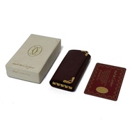 正品 Cartier 卡地亞 鑰匙包 四環 Must de Cartier 皮革 酒紅色 金色 日本直送
