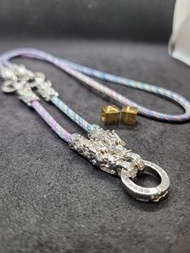 泰國佛牌繩（銀色龍頭三掛）