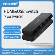 Lemorele G98 อะแดปเตอร์ USB C Hub 4K 30HZ HDMI และ USB-A docking Station USB C สำหรับ MacBook Air/Pr