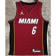 NBA Jersey lebron James #6 Miami Heat Classic Red Jersey Hot Press
