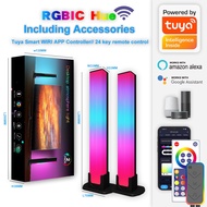 Tuya wifi and Bluetooth APP Control Led RGB Ambient  Smart LED Light Bar WiFi Bluetooth Desktop Back