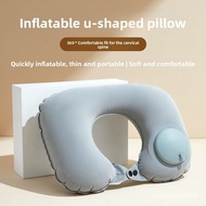 【Inflatable Neck Pillow】- Portable Travel Pillow For Airplane/Car | 2-Second Inflation