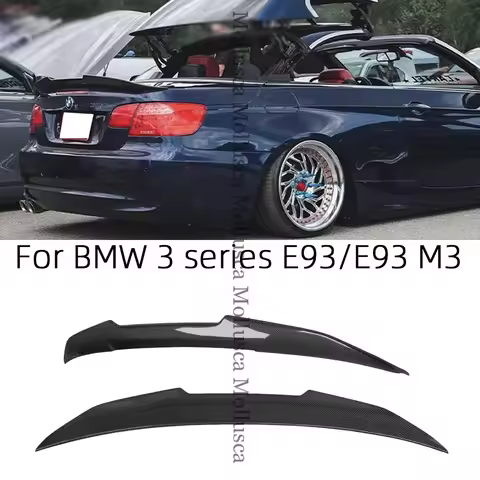 For BMW 3 Series E93&E93 M3 Convertible PSM Style Carbon fiber Rear Spoiler Trunk wing 2006-2013