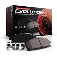 Power Stop Z23-1575 Front Z23 Evolution Sport Carbon Fiber Infused Ceramic Brake Pads with Hardware 