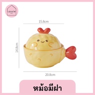 🍔เซตจานชามเซรามิก Yummy Food Part🥐 เซรามิกขอบหยัก เซตน่ารัก เข้าไมโครเวฟได้ 🥨ใช้ได้จริง ของขวัญก็น่า