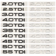 3D ABS Letters 2.0TDI 2.5TDI 3.0TDI 35TDI 40TDI 45TDI 50TDI Emblem for Audi A1 A3 A4 A5 A6 A7 A8 Q2 