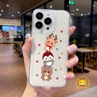 Merry Christmas Phone Case For Huawei Mate 20 Pro P50 P40 P30 P20 Pro P40 Lite 4G P40 Pro Plus Casing Cute Cartoon Elk Snowman Penguin Christmas Tree Case Soft TPU Cases Covers