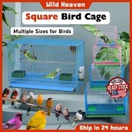 Bird Cage Square Large Space Sangkar Burung House Parrot Budgie Lovebird Canary Finch Sugar Glider
