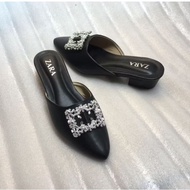 Sandals 3 Cm Heel MulesWanita for fat feet, please rise the size, slim feet. Checkout according to s