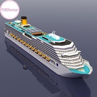 Trillionca Cruise Ship Paper Model Cruise Ship 3D Paper Model DIY Puzzle Manual Papercrafts Toy SG