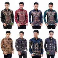 KEMEJA BATIK LELAKI Batik Indonesia Baju Batik Jawa Batik Asli Size M L XL XXL BATIK Shirt Men Long 