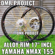 NVX155 V3 / NMAX V2/V3 ALLOY RIM AIK SIA RIM ALLOY YAMAHA N MAX 155 V2 MODIFY 17 INCI nmax V2 NVX155