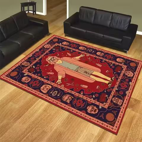 Lebowski Rug Dude Rug Famous Rug Mid Century Rug Popular Rug Salon Rug Decoration Custom Rug Floor R