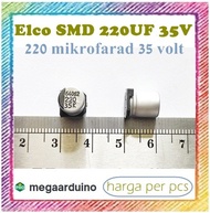Capacitor Elco SMD 220uf 35v Kapasitor Elko 220 uf 35 v