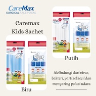 Caremax Sachet Contains 5 KIDS Surgical Face Masks 3-ply Children's Masks