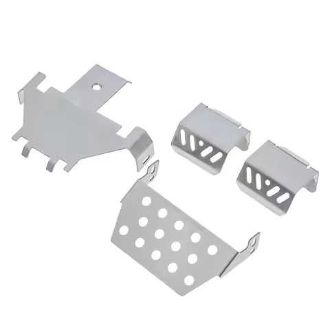Stainless Steel Metal Bumper Chassis Armor Protection Skid Plate for Wltoys 104006 104010 104020 104
