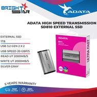 ADATA SD810 External SSD Read Speed UT 2000MB/s (1TB/2TB/4TB)