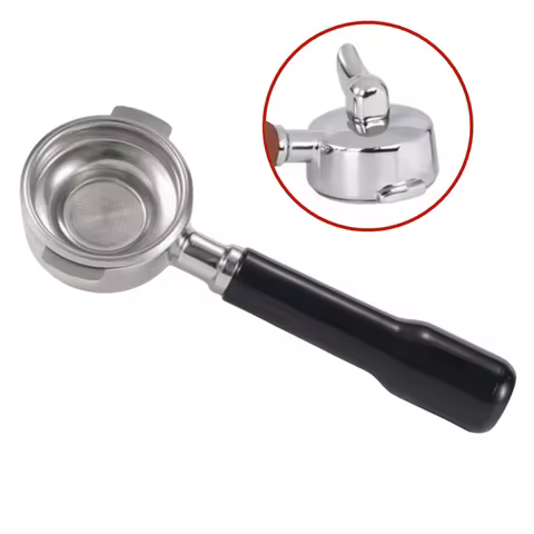 E61 Flat Bottom Single Spout 58MM Portafilter with 2Cup Coffee Filter Basket Espresso Coffee Accesso